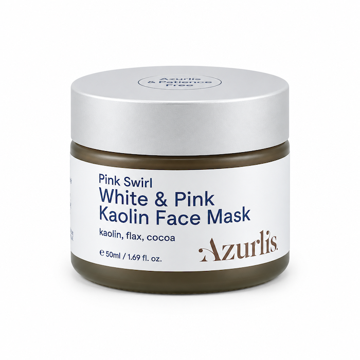 Pink Swirl Kaolin Face Mask