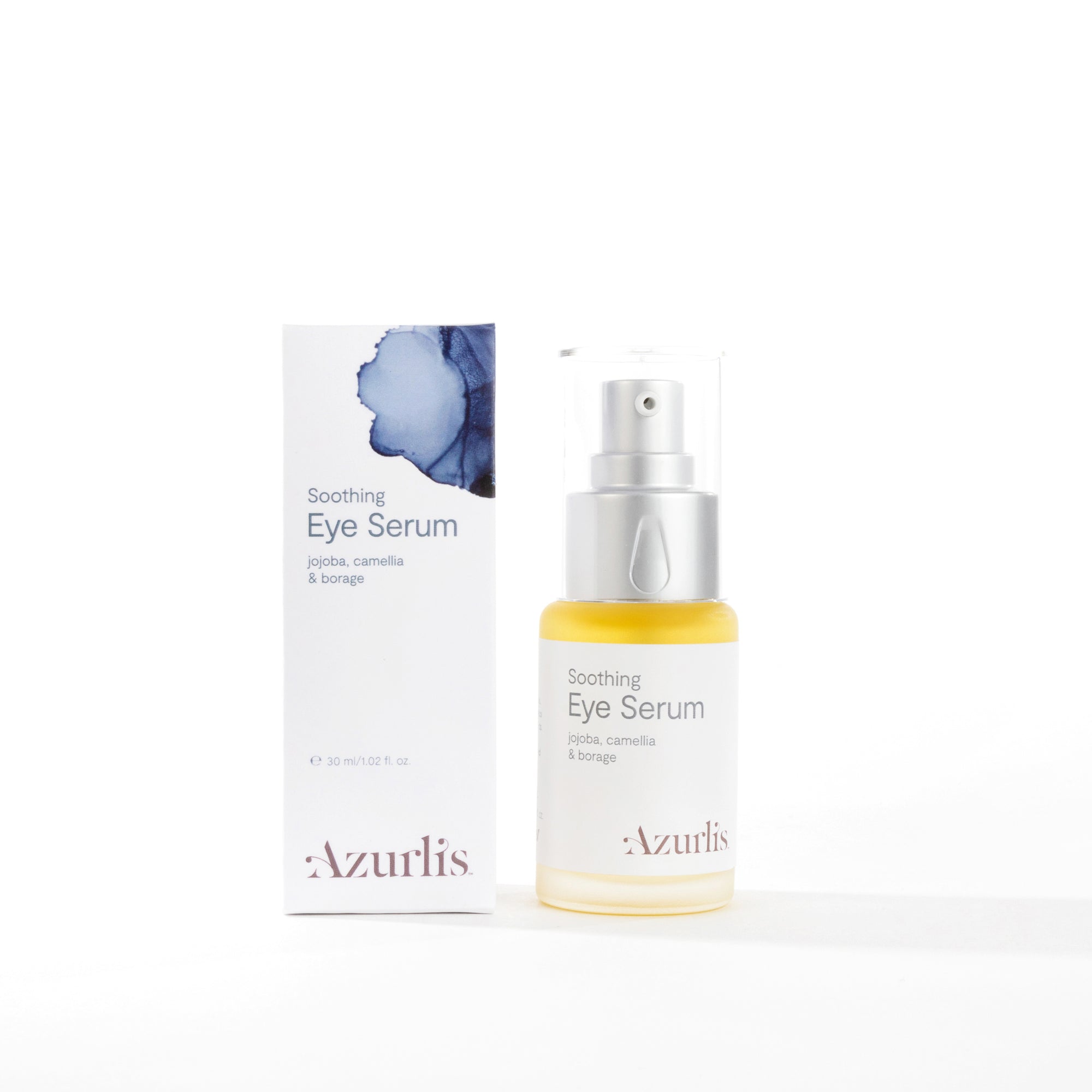 Box and Bottle of Azurlis Soothing Eye Serum