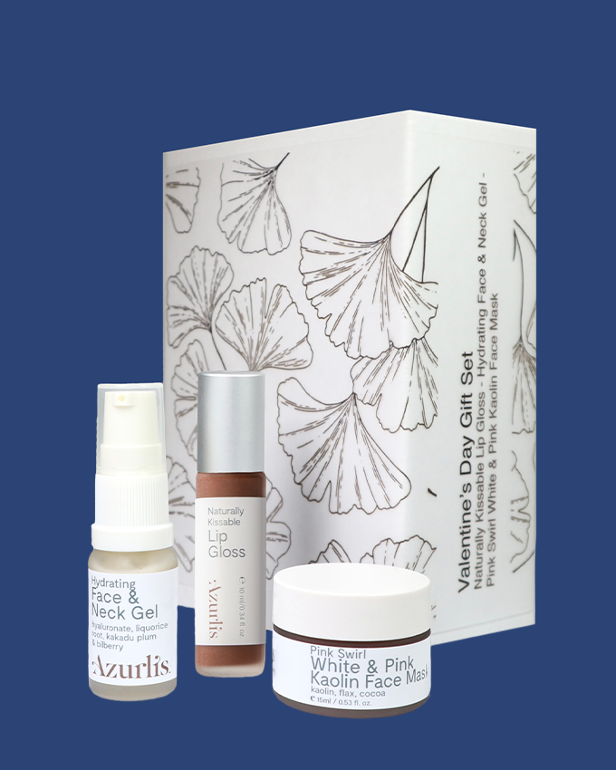 This Azurlis™ Valentine&#39;s Day Gift Set includes three indulgent products, gift-wrapped and packaged in our beautiful zip bag, making it the ideal loving gift for someone special.