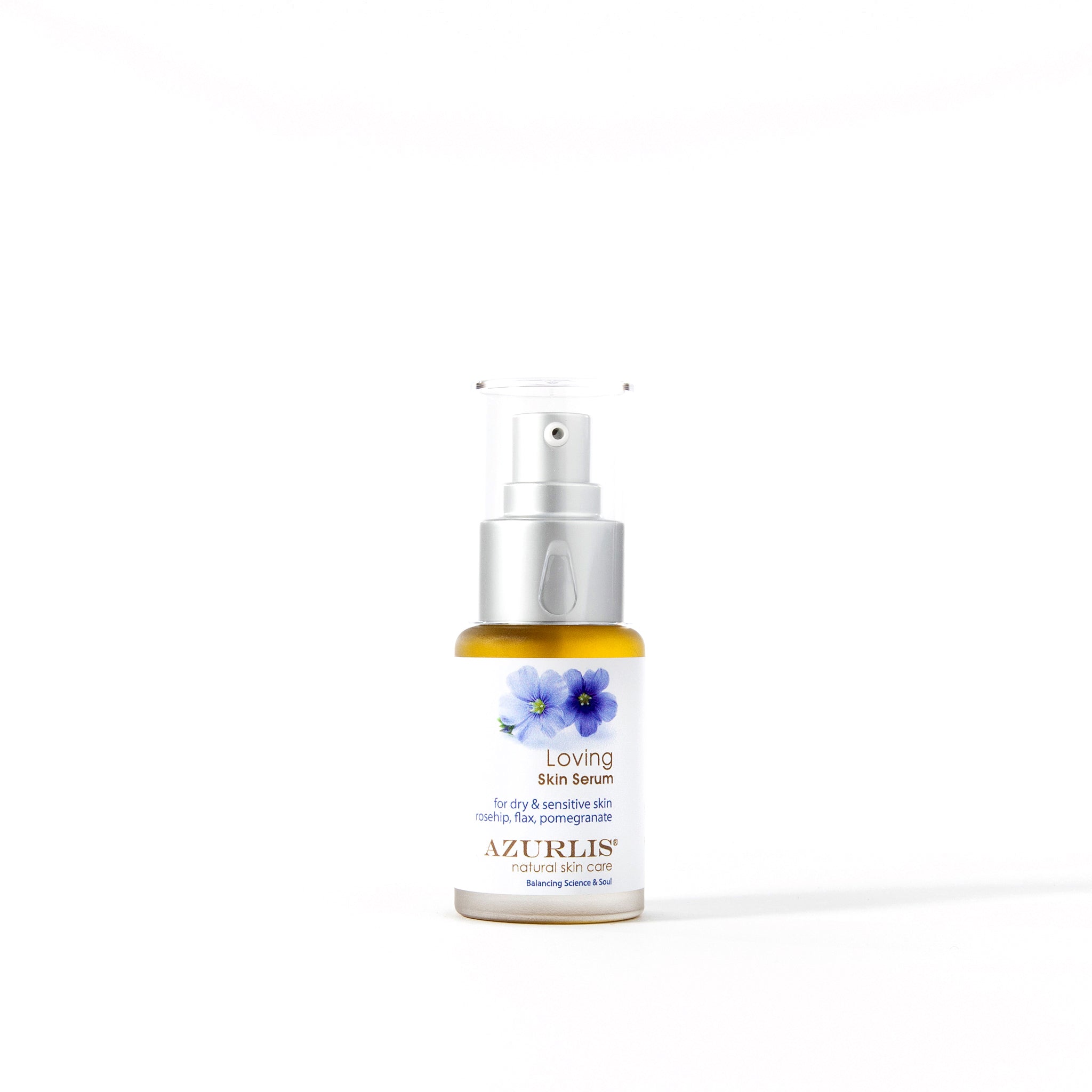Azurlis™ Loving Skin Serum 30ml is for dry and sensitive skin.  This serum is composed of extremely gentle oils that are deeply penetrating to maintain hydration of the skin without an oily feeling. 