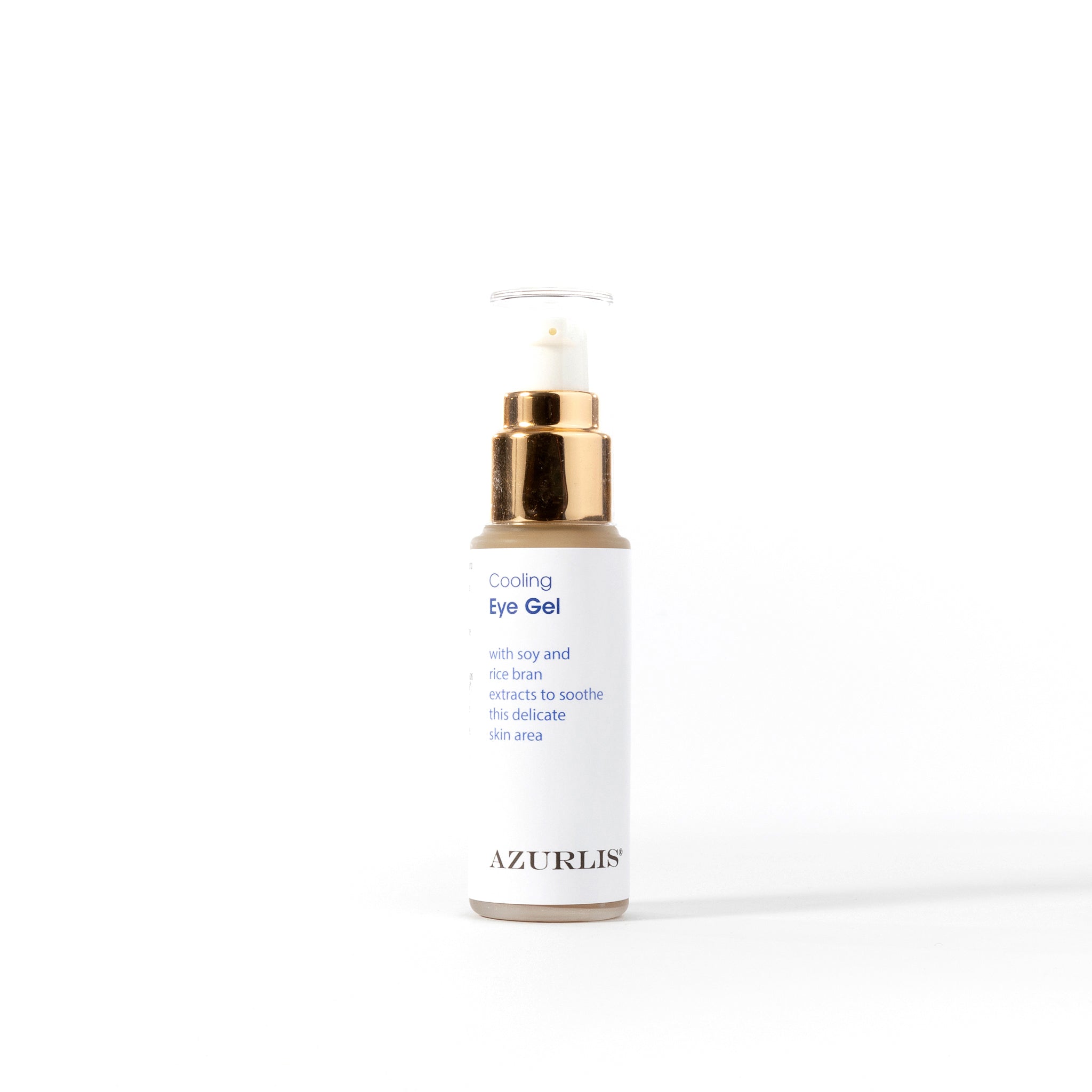 Azurlis™ Cooling Eye Gel 30ml is calming and soothing.  With rice peptides to reduce eye puffiness or relieve tired eyes, as well as extracts of aloe vera, cucumber and bilberry to sooth the delicate skin around the eyes.