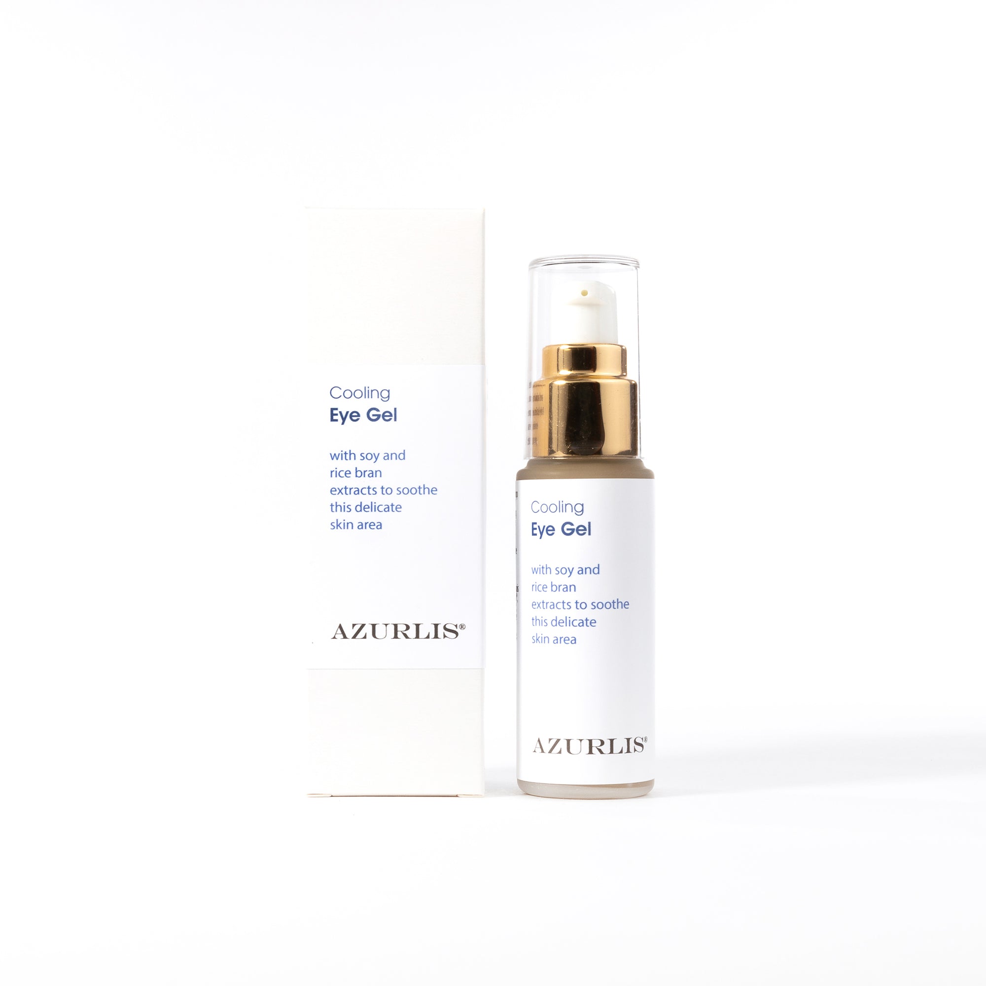 Azurlis™ Cooling Eye Gel 30ml is calming and soothing. With rice peptides to reduce eye puffiness or relieve tired eyes, as well as extracts of aloe vera, cucumber and bilberry to sooth the delicate skin around the eyes.