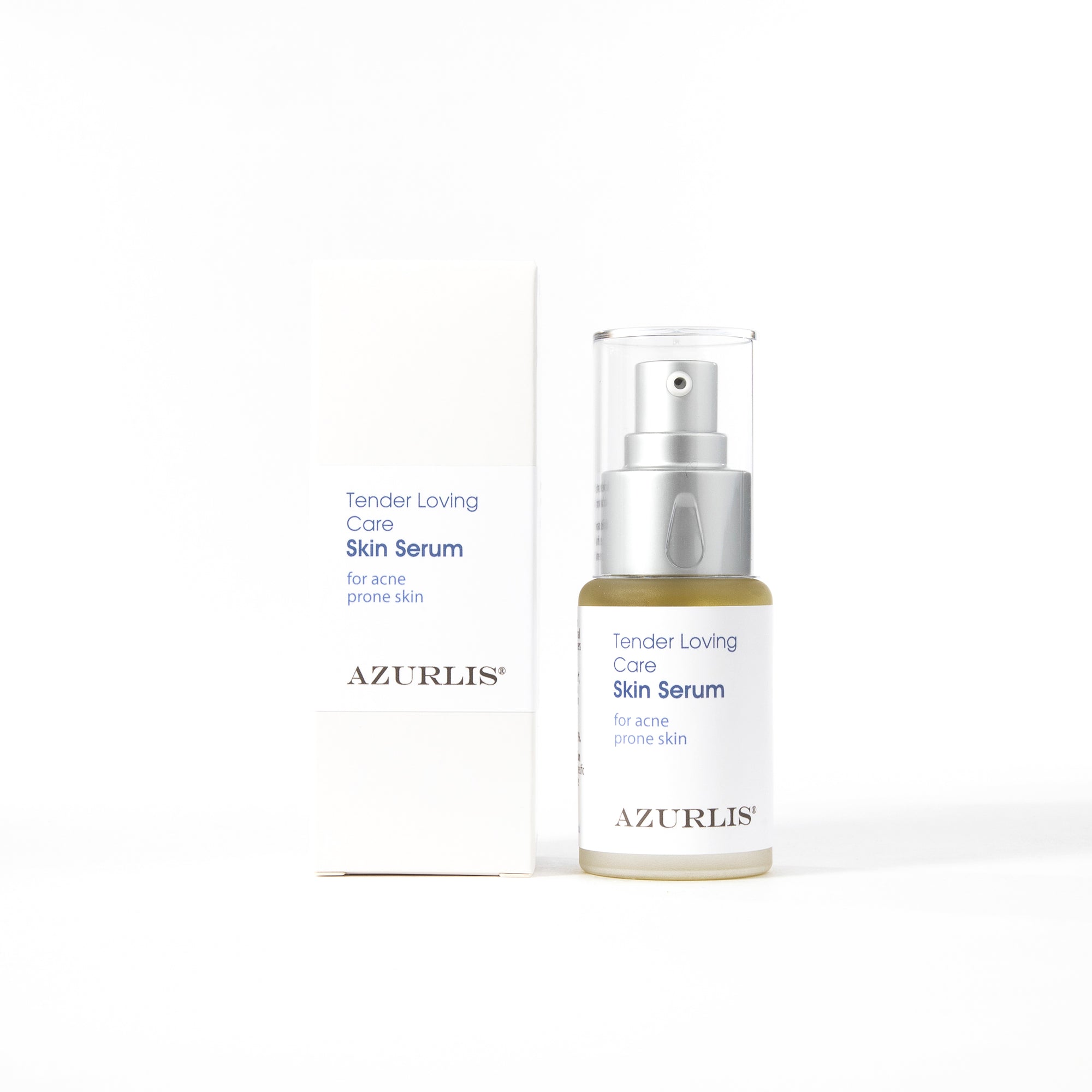 Box and 30ml Bottle of Azurlis TLC Skin Serum